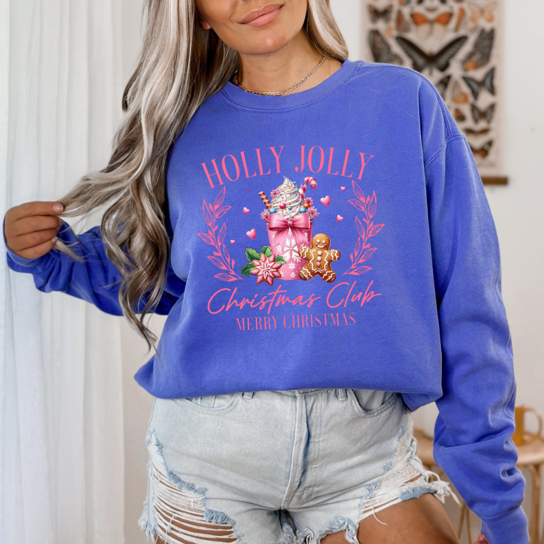 Holy Jolly Christmas Club Sweatshirt (T-shirt options available)