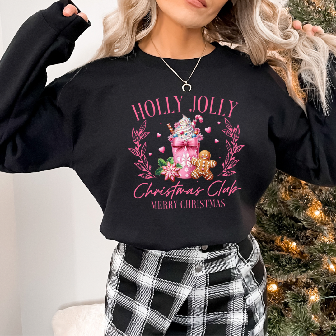 Holy Jolly Christmas Club Sweatshirt (T-shirt options available)