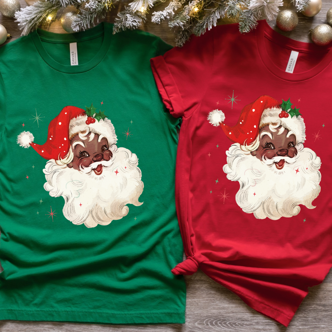 Vintage Santa T-Shirt (Sweatshirt options available)