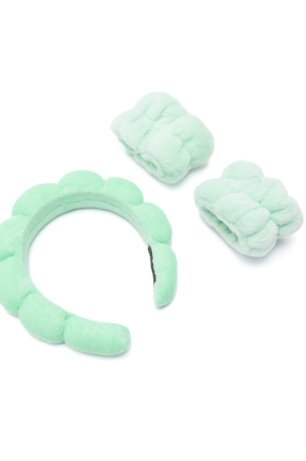 Lost in the Moment Headband and Wristband Set in Mint