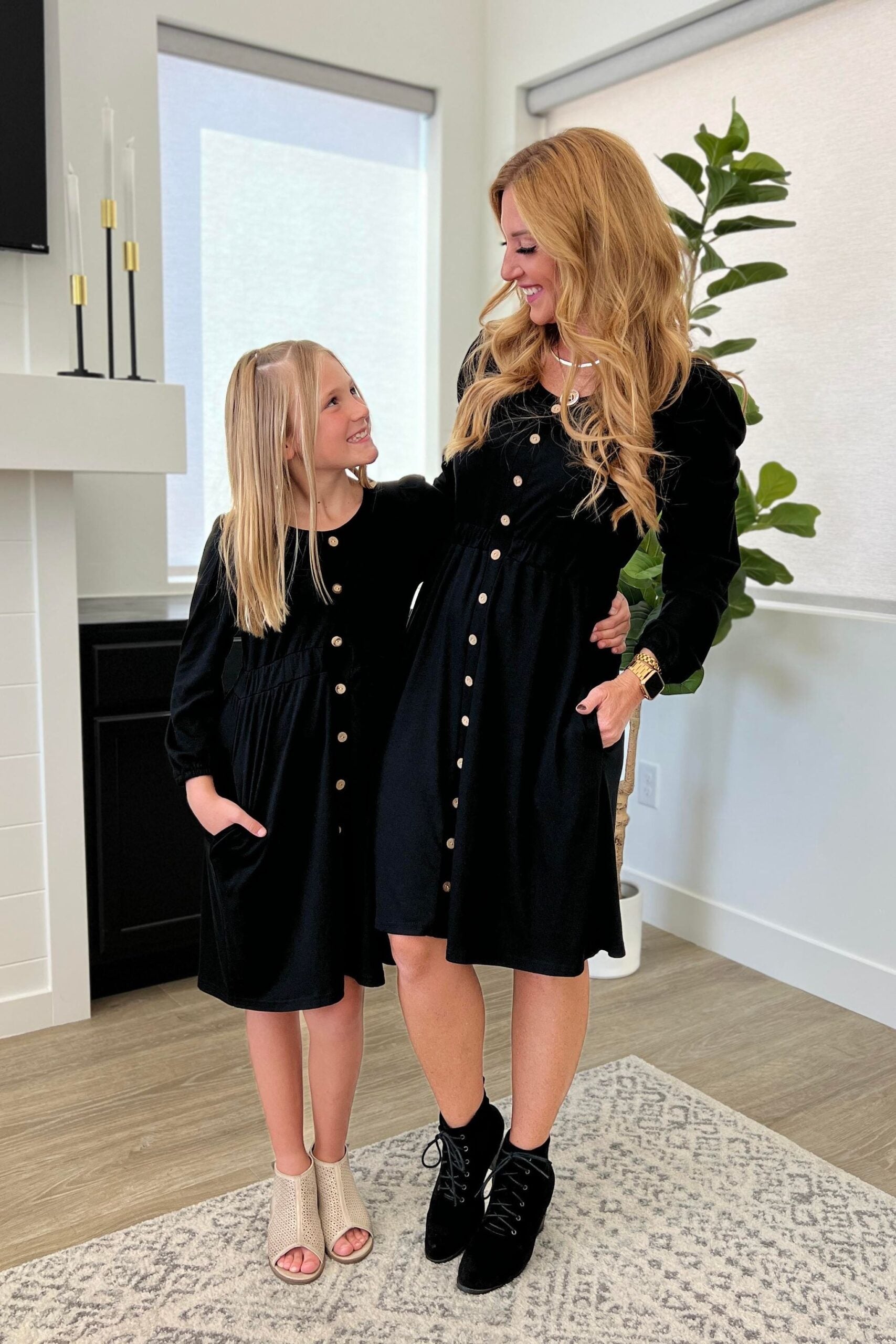 Matching Bailey Button Dress-#3-Black