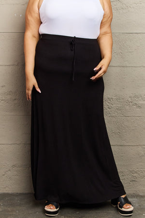 A Good Day Flare Maxi Skirt-Black Black Maxi Skirt by Vim&Vigor | Vim&Vigor Boutique