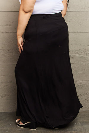 A Good Day Flare Maxi Skirt-Black Black Maxi Skirt by Vim&Vigor | Vim&Vigor Boutique