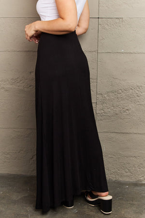 A Good Day Flare Maxi Skirt-Black Black Maxi Skirt by Vim&Vigor | Vim&Vigor Boutique