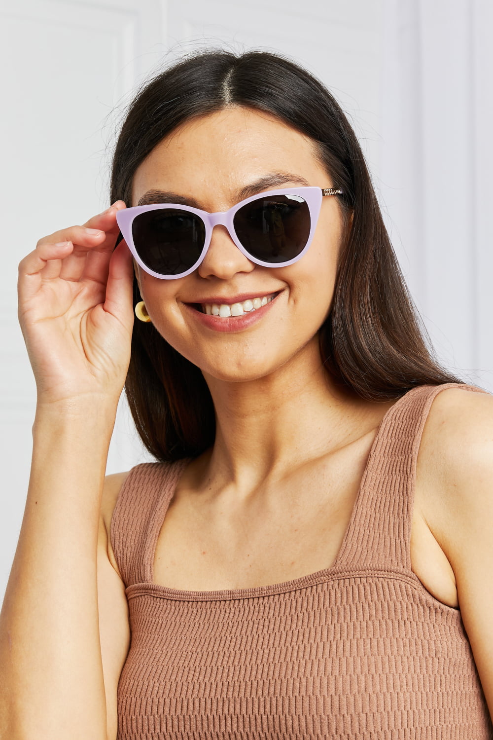 Cat-Eye Acetate Frame Sunglasses One Size Sunglasses by Vim&Vigor | Vim&Vigor Boutique