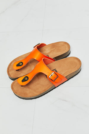 Drift Away T-Strap Flip-Flop-Orange Orange Sandals by Vim&Vigor | Vim&Vigor Boutique