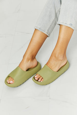 In My Comfort Zone Slides-Green Mist Green Slides by Vim&Vigor | Vim&Vigor Boutique