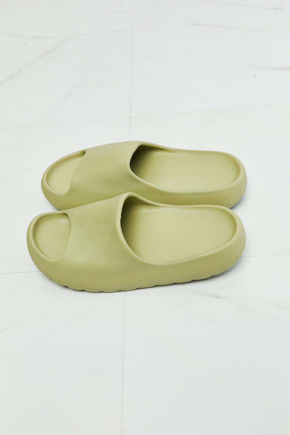 In My Comfort Zone Slides-Green Mist Green Slides by Vim&Vigor | Vim&Vigor Boutique