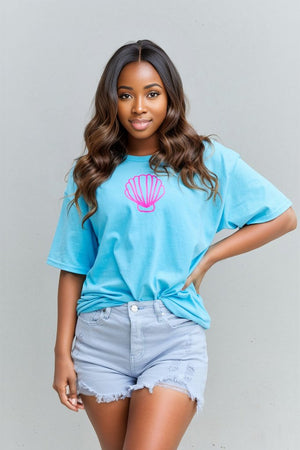 More Beach Days Oversized Graphic T-Shirt Aqua Graphic T-Shirt by Vim&Vigor | Vim&Vigor Boutique