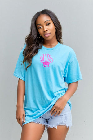 More Beach Days Oversized Graphic T-Shirt Aqua S/M Graphic T-Shirt by Vim&Vigor | Vim&Vigor Boutique