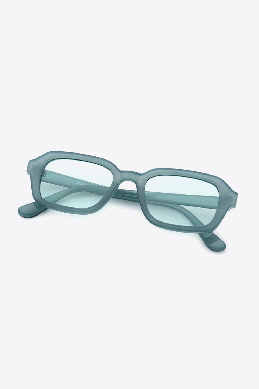 Rectangle Full Rim Sunglasses Pastel Blue One Size Sunglasses by Vim&Vigor | Vim&Vigor Boutique