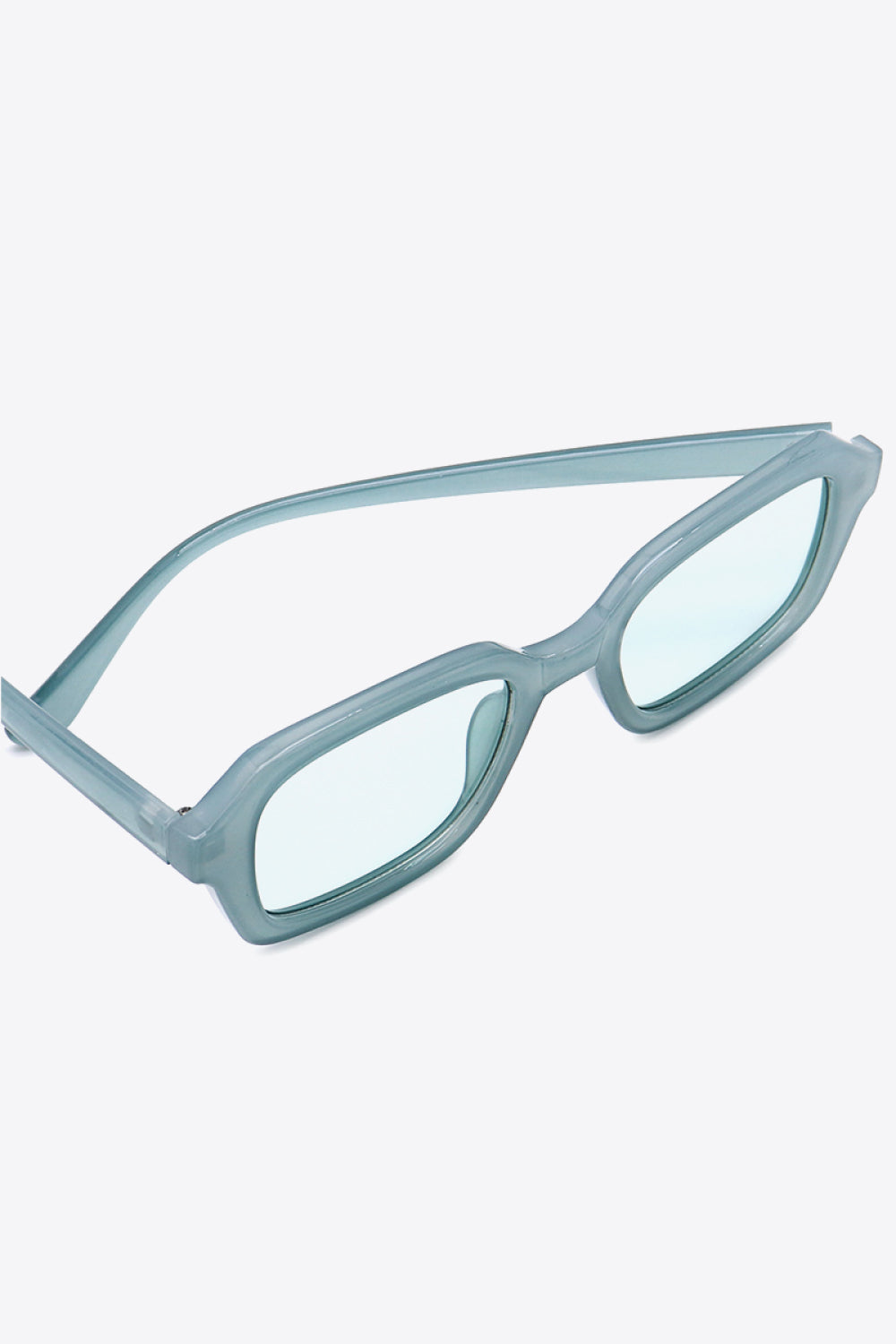 Rectangle Full Rim Sunglasses Pastel Blue One Size Sunglasses by Vim&Vigor | Vim&Vigor Boutique