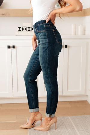 Rowena High Rise Pull On Double Cuff Slim Jeans High Rise Pull On Double Cuff Slim Jeans by Vim&Vigor | Vim&Vigor Boutique