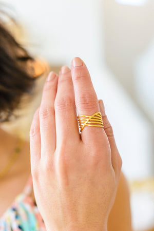 Spin Me Up Gold Ring OS Rings by Vim&Vigor | Vim&Vigor Boutique