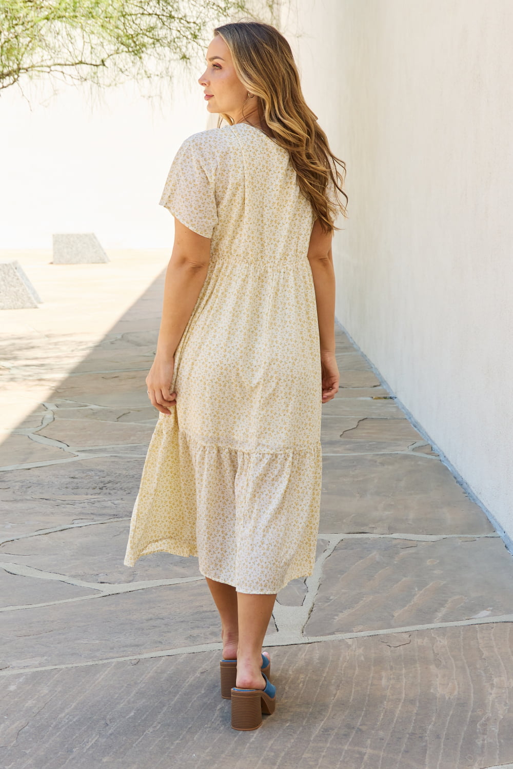 Spring Baby Kimono Sleeve Midi Dress-Cream Cream Midi Dress by Vim&Vigor | Vim&Vigor Boutique