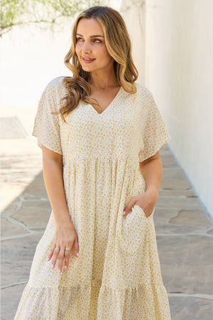 Spring Baby Kimono Sleeve Midi Dress-Cream Cream Midi Dress by Vim&Vigor | Vim&Vigor Boutique