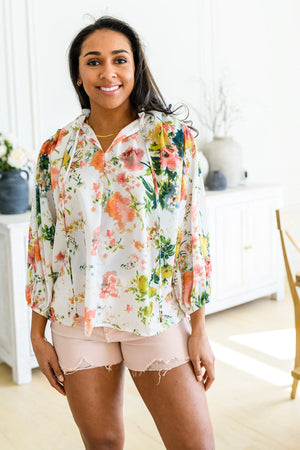 Spring Haiku Floral Blouse Tops by Vim&Vigor | Vim&Vigor Boutique