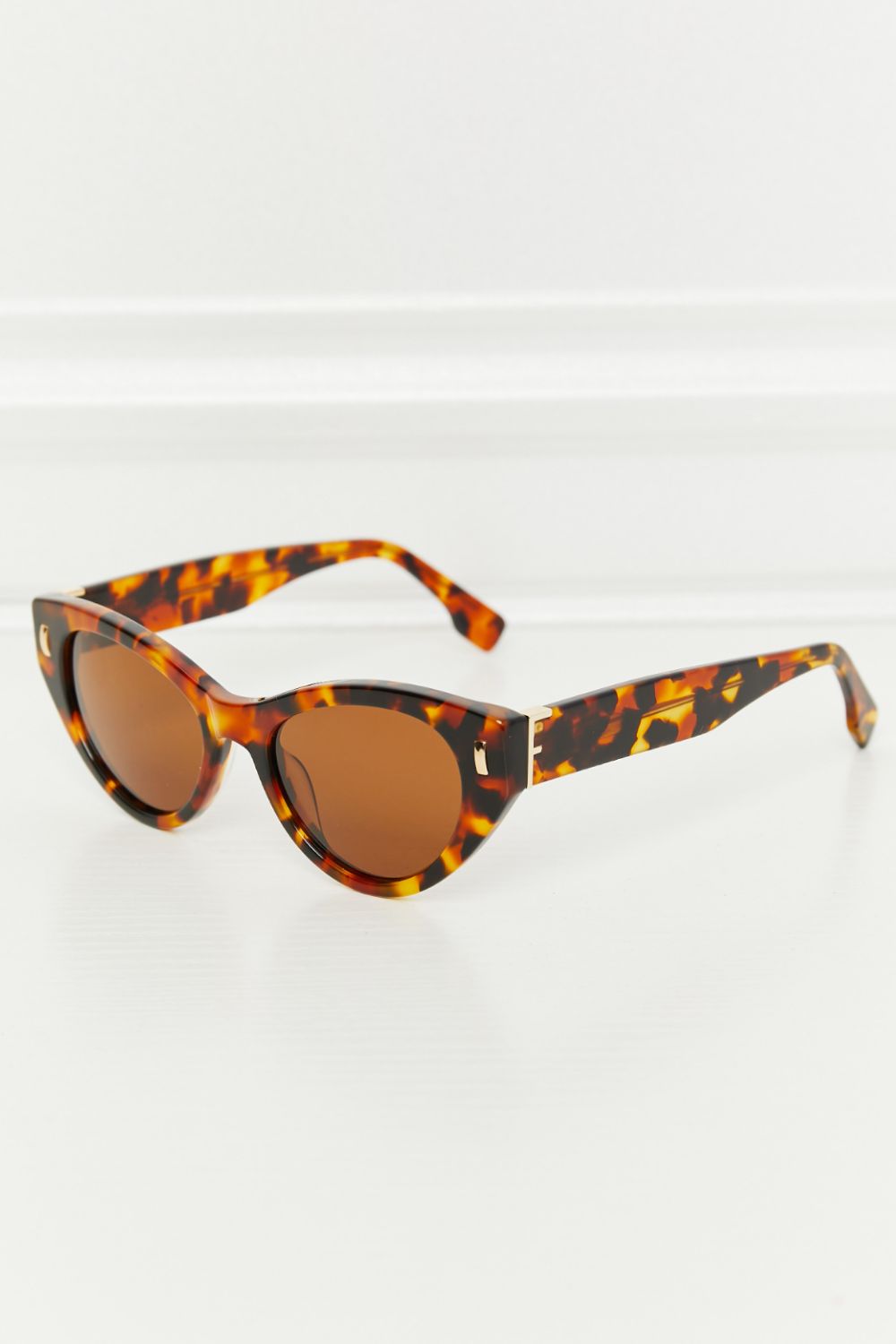 Tortoiseshell Acetate Frame Sunglasses Tangerine One Size Sunglasses by Vim&Vigor | Vim&Vigor Boutique