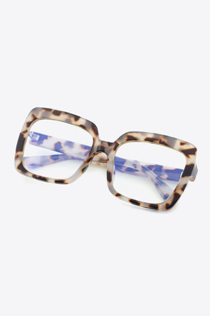 Tortoiseshell Full Rim Square Sunglasses Light Gray One Size Sunglasses by Vim&Vigor | Vim&Vigor Boutique